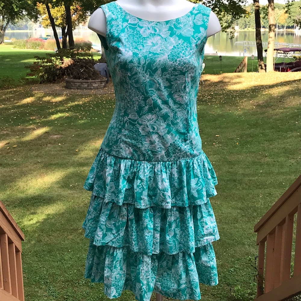 Vintage Laura Ashley sleeveless dress 8-12